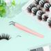 Lash Extension Nano Fiber Tip Tweezers - Professional Precision Pink Tweezers for Volume Lash Supplies - Buy Online on GoSupps.com
