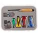 Exsart Fabric Bias Tape Makers Kit Set,6mm/12mm/18mm/25mm,Single/Double Fold Bias Tape Maker Set for DIY Sewing