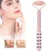 Facial Roller with Germanium Stones - Natural Jade Face Massage for Women | Anti-Aging Wrinkle Relief - Shop Internationally - Buy Online on GoSupps.com