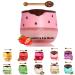 Bee Lip Balm Honey Pot Propolis Moisturizing Sleeping Lip Mask Overnight with Stick Long-lasting Hydrating Lip Exfoliator Lip Care Balm Gifts for Women (Strawberry)