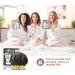 mikimini Black Shower Cap for Women Men & Girls - Reusable Waterproof Bathing Hat - Stretchy, Non-fading - Medium Size - Pack of 1 (Black+Yellow) - Buy Online on GoSupps.com