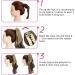 FXYTK Claw Ponytail Hair Extension 18 Curly Dark Brown Mix Ash Blonde - Buy Online on GoSupps.com
