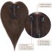 Brown 10 Inch Human Hair Topper for Thinning Hair Women - Real Hair Wiglet Hairpiece 4# (Medium Brown) - Buy Online on GoSupps.com