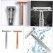 Angoily 4-Piece Razor Tool Gift Box | Stylish Aluminum Alloy Handle | Perfect for Grooming & Shaving - Buy Online on GoSupps.com