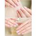 EBANKU 20pcs Nail Wraps Self Adhesive Gel Nail Stickers Nail Gel Polish Sticker Salon-Qulity Nail Strips UV/LED Lamp Required Gel Strips for Nails with Nail File and Stick(Pink Flow) - Buy Online on GoSupps.com