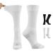 Doctor's Choice Mens Diabetic & Neuropathy Socks Large 10-13, X-Large 12-15, 2 Pairs White - Crew Large (2 Pair)
