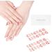 Danni & Toni Half Hardened Gel Nail Films - Sweet Love Red Heart Glossy UV Gel Nail Foil Stickers | Self-Adhesive 28 Pack - Buy Online on GoSupps.com