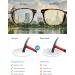 Okh Blue Light Filter Reading Glasses for Men & Women - Round Anti-Glare Glasses to Reduce Eye Strain & Headaches - Black & Turtle 0.0 Magnification - Buy Online on GoSupps.com