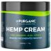 PURGANIC (4oz) Natural Hemp Cream - Maximum Strength - Help Relieve Tension Muscle Joint Lower Back Wrist Hands Elbows and Knee Aches - XL Jar - Made in USA