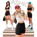 Fuelmefoot Women's High Waist Cycling Pants - Summer Yoga Shorts & Fitness Leggings - Black - Size L-XL - Buy Online on GoSupps.com