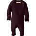 L'Ovedbaby Girls' Organic Snap Footie - 6-9 Months (Eggplant) | Eco-Friendly Baby Clothing - Buy Online on GoSupps.com