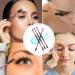 12-Piece Dual-Ended Eyebrow Brush Set - Precision Shaping & Filling with Spoolie Brush - Black Handle & Pink Tube - International Shipping - Buy Online on GoSupps.com