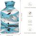 Hot Water Bottle with Lid - Unicorn Fish Rubber Therapy Bag for Pain Relief Cramps & Foot Warmer - Buy Online on GoSupps.com