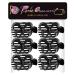 RC ROCHE 6 Pieces Butterfly Hair Clips - Fashionable Non-Slip Large Teeth Plastic Hair Accessories for Women - Medium Black - Buy Online on GoSupps.com