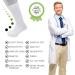 Sugar Free Sox Diabetic Socks for Men - Maximize Circulation & Comfort - 6 Pairs (10-13 Black/White) - Buy Online on GoSupps.com