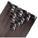 Silk-co 23 8PCS Dark Brown Clip in Hair Extensions | 100% Synthetic Straight Hair Piece | 23 Inch Full Head Coverage - Buy Online on GoSupps.com