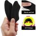 WLLHYF Kids Heel Grips 4 Pieces - Self-Adhesive Heel Cushion Inserts for Toddlers, Girls, Boys - Prevent Skin Rubbing and Blisters - Black - Buy Online on GoSupps.com