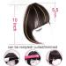 Clip in Fringe Clip in Bangs Hair Blunt Bangs Clip In Human Hair Extension Clip-In Fringe Hair Bangs Neat Bang (Color : Side Dark Brown) - Buy Online on GoSupps.com