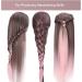 Guanjune Hairdresser Training Head - 26-28 Inch Synthetic Fiber Doll Head with Clamp Holder & Accessories | Color Gradient Pink | Ideal Gifts for Girls - Buy Online on GoSupps.com