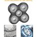2PC 5D Electric Shaver Replacement Heads for Men - Razor Head Shavers for Bald & Face - Beard Cutter with Brush Accessories - Buy Online on GoSupps.com