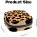 Leopard Print Sanitary Napkin Storage Bag - Portable Period Kit Pouch with Zipper for Women and Teens - Color 8 - Buy Online on GoSupps.com