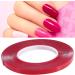 10m Nail Art Adhesive Double Sided Tape Red Film Clear Tape for Nail Display Lens Manicure Tool - Buy Online on GoSupps.com