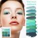 Green Eyeshadow Makeup Palette 9 Colors Matte Blendable Eye Shadow Palette Makeup Waterproof Long Lasting Highly Pigmented Colorful Shimmer Forest Green Eye Shadow Plattet for Women - Buy Online on GoSupps.com