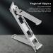Natudeco Nail Clippers Pedicure Manicure Tool Ultra Thin Portable Foldable Stainless Steel Curved Slanted Double Ended Nail Clipper Nail Trimmer Tool - Buy Online on GoSupps.com