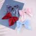 Inilbran Boho Bow Hair Clips Satin Bow Hair Barrettes Silky Hair Clip Barrette Vintage Bowknot Hair Accessory Satin Ribbon Bowknot Clip Headpiece for Women and Girls Headdress (Red) - Buy Online on GoSupps.com