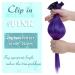 Runature 45cm Purple Clip In Hair Extensions - Real Silky Hair 5pcs Invisible Double Tresse 25g/package - Buy Online on GoSupps.com
