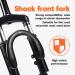 HTBCCHB 12 Inch Front Suspension Fork | Alloy Steel Holder | Motorcycle MTB Bicycle Electric Scooter | Brake Disc Compatible | Electric Bicycle Shock Absorber - Buy Online on GoSupps.com