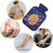 NAANLE Cartoon Pizza Planet 1L Heat Bottle - Transparent Hot Water Bottle for Bed Hand & Foot Pain Relief | Heat & Cold Therapy - Buy Online on GoSupps.com