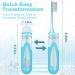 Foldable Travel Toothbrush Set - Portable Soft Bristles Collapsible & Individually Wrapped for School Hiking Camping - 4 Pieces - Buy Online on GoSupps.com