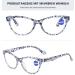 Shop Stylish Lanomi Cat Eye Reading Glasses for Women - Blue Light Filter Flower Pattern 1.5x Magnification - Buy Online on GoSupps.com