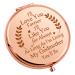 Mother's Day Godmother Gift from Goddaughter Godson Compact Mirror Baptism Gifts Christian Gift for Aunt Mom Coworker Compact Makeup Mirror Easter Birthday Gift Prayer Gift Personal Mirror Rose Gold