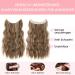 Silk-Co Hair Extensions 40cm - Long Corrugated Synthetic Hair with Clips & Wire - Adjustable Light Brown & Blonde for Women - Buy Online on GoSupps.com