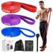 Auvim resistance tapes set fitness straps 3 different stages of resistance straps for strength training stretching calisthenics cross-fitness pilates yoga including door anchor storage bags