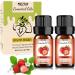 Premium Strawberry Essential Oils for Diffusers & Candle Making - 2x10ml Aromatherapy Fragrance Oil - Buy Online on GoSupps.com