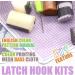Ebulous DIY Latch Hook Rug Kit - Sleeping Cat Design for Home Decor - Adults & Kids Craft Set with Pre-Printed Canvas - 20.5 x 15in - Buy Online on GoSupps.com