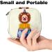 Menstruation Pad Bag with Zipper | Cartoon Lion Design | Women's Tampon & Napkin Storage Bag - Buy Online on GoSupps.com