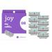 joy Womens Razor Blade Refills, 8 Count, Purple, Lubrastrip to Help Avoid Skin Irritation 8 refills