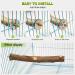 4 Pack Natural Wood Bird Perch for Bird Cages - Parrot Stand Platform Exercise Toys - Cage Accessories for Budgies, Cockatiel, Conure, Parakeet - Paw Grinding Stick Perch Stand - Buy Online on GoSupps.com