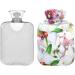 Naanle Tropical Flower Hawaii 2L Hot Water Bottle - Transparent Large Ideal for Bed Hand & Foot Pain Relief Heat & Cold Therapy - Buy Online on GoSupps.com