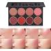 8 Colors Blush Palette Shimmer & Matte Blush/Highlighter Face Palette Highlight Cream Blush Makeup Palette - Buy Online on GoSupps.com