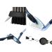 Xintan Tiger Golf Tool Set - Retractable Club Brush & Groove Sharpener Kit (Blue) - Ideal Gift for Golfers - Clean & Sharpen All Irons Easily - Buy Online on GoSupps.com