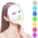 Face Beauty Light Therapy Mask longziming 7 Color 149 Leds Photon Face Mask Phototherapy with Remote control Facial Skin Care Anti Aging Skin Tightening Wrinkles Toning Mask Home Light Therapy