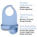 Adult Bibs Adjustable and Washable Silicone Clothes Protectors to Dining Bib with Crumb Catcher for Men/Women/Elderly(2 pcs) - Buy Online on GoSupps.com