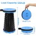 VOLIXOD Foldable Telescoping Stool - Portable & Upgraded Collapsible Seat for Adults | 550lbs Capacity | Blue Camping Stool - Buy Online on GoSupps.com
