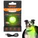 Laroo safety LED lights for dogs cats USB rechargeable LED night light collar decoration waterproof at night walk with the dog outdoor (green)