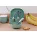 B aba 4 Set Silicone Baby Spoons | Ergonomic Flexible Rounded Tip | Sage & Mineral - Ideal for Ages 4+ Months - Buy Online on GoSupps.com